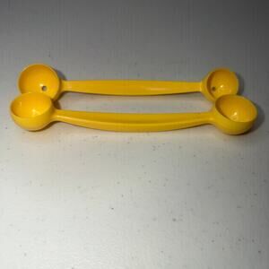 Vintage Tupperware Melon Baller Fruit Cookie Dough Scoop Yellow #1333